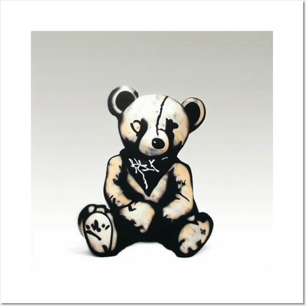 GRAFFITI BEAR Wall Art by abovetheundergroundbrand